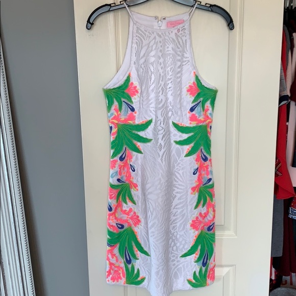 White tropical dress🌴🌺 - Picture 1 of 4
